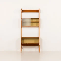 Online Pamono Scandinavian Free Standing Wall Unit with Audio Apliances Cabinet, 1960s