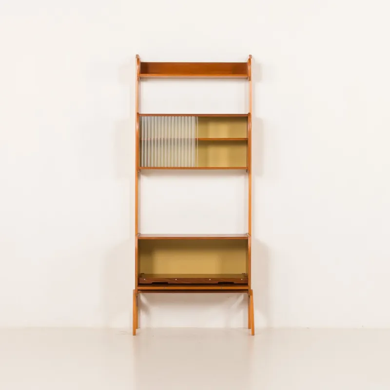 Online Pamono Scandinavian Free Standing Wall Unit with Audio Apliances Cabinet, 1960s