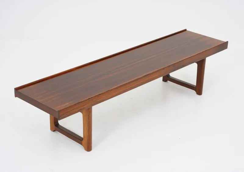 Pamono Scandinavian Krobo Bench in Rosewood attributed to Torbjørn Device for Middle Strands, 1960s> Benches