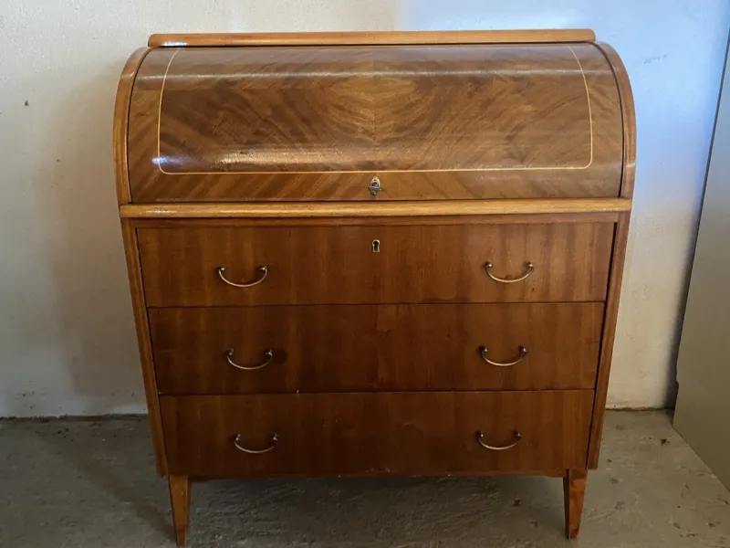 New Pamono Scandinavian Model Rörvik Teak Secretary in the style of Egon Ostergaard by Ikea, 1960s