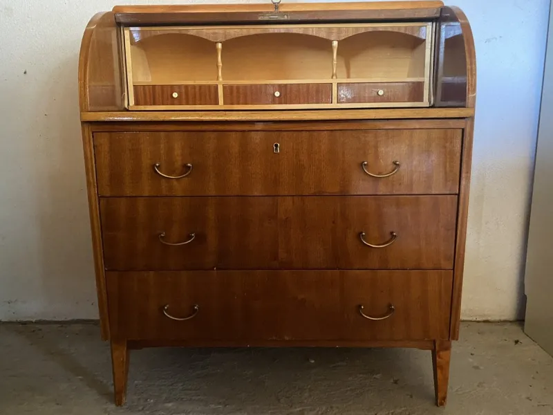 New Pamono Scandinavian Model Rörvik Teak Secretary in the style of Egon Ostergaard by Ikea, 1960s
