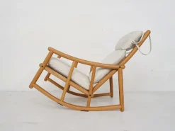Pamono Scandinavian Modern Birch Spindle Rocking Lounge Chair, 1960s> Rocking Chairs