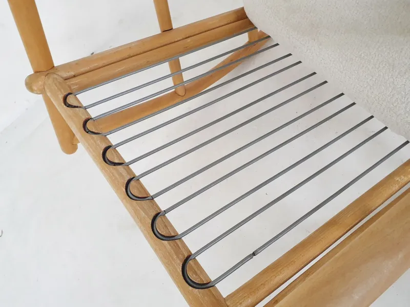 Pamono Scandinavian Modern Birch Spindle Rocking Lounge Chair, 1960s> Rocking Chairs