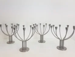 Pamono Scandinavian Modern Candleholder in Steel by M. Hagberg for Ikea, 1970s> Candleholders
