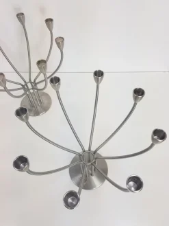 Pamono Scandinavian Modern Candleholder in Steel by M. Hagberg for Ikea, 1970s><noscript><img width=
