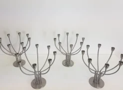 Pamono Scandinavian Modern Candleholder in Steel by M. Hagberg for Ikea, 1970s><noscript><img width=