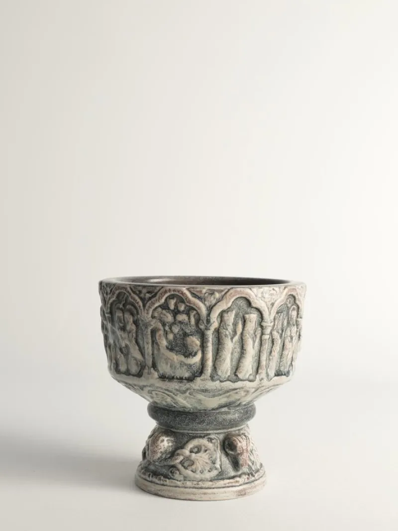 Pamono Scandinavian Modern Ceramic Bowl or Jardiniere by Michael Andersen & Son, 1960s> Planters And Jardiniere