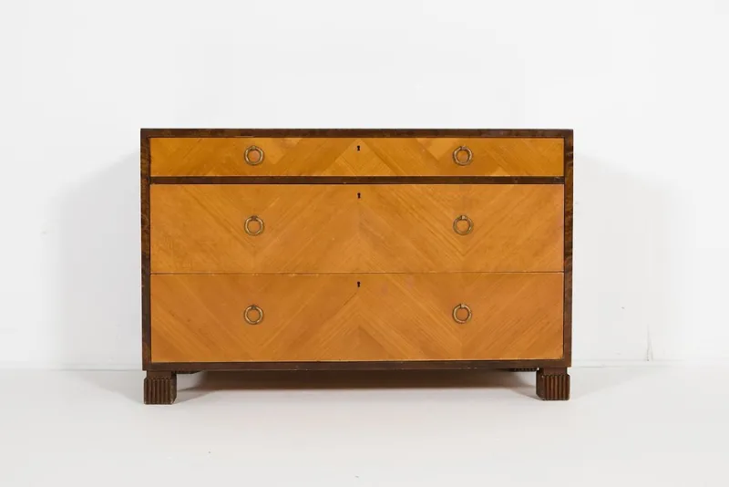 Pamono Scandinavian Modern Chest of Drawers by Axel Larsson for Bodafors, 1930s> Dressers, Commodes & Chests