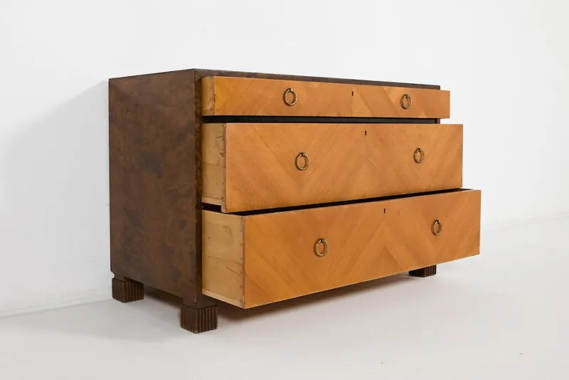 Pamono Scandinavian Modern Chest of Drawers by Axel Larsson for Bodafors, 1930s> Dressers, Commodes & Chests