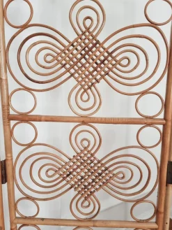 Pamono Scandinavian Modern Room Divider in Rattan by Josef Frank, Sweden, 1960s><noscript><img width=