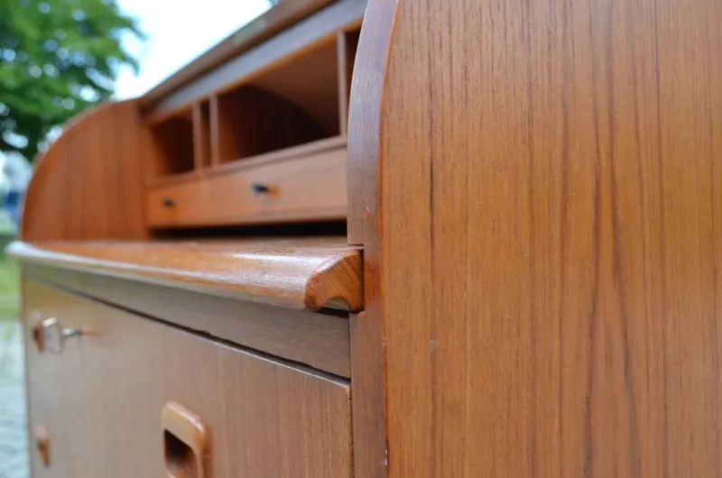 Clearance Pamono Scandinavian Modern Secretary Desk in Teak from Svegards Markaryd