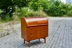 Clearance Pamono Scandinavian Modern Secretary Desk in Teak from Svegards Markaryd