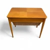 Hot Pamono Scandinavian Modern Sewing Table in Teak and Cane, 1950s