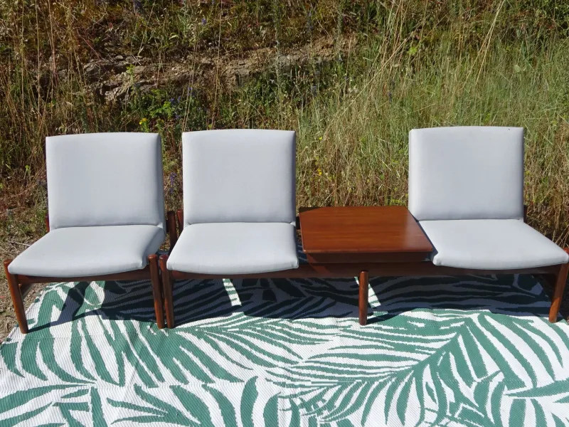 Pamono Scandinavian Modular Living Room Set by Gunnar Sørlie for Karl Sørlie and Sønner, 1960s, Set of 4> Living Room Sets