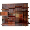 New Pamono Scandinavian Modular Wall Shelf in Rosewood attributed to Poul Cadovius for Cado, 1960s