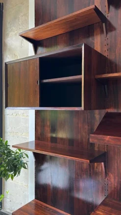 New Pamono Scandinavian Modular Wall Shelf in Rosewood attributed to Poul Cadovius for Cado, 1960s