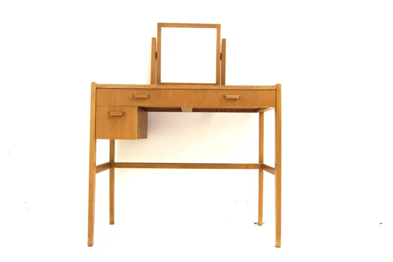 New Pamono Scandinavian Oak Dressing Table, Sweden, 1960s