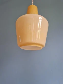 Pamono Scandinavian Opaline Pendant Light, 1960s><noscript><img width=
