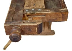 New Pamono Scandinavian Pine Trestle Workbench, 1890s
