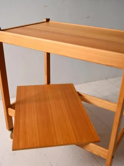 Clearance Pamono Scandinavian Pine Trolley, 1960s