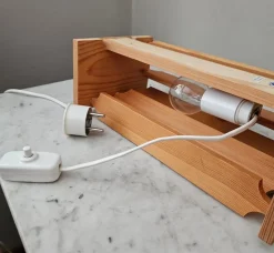 Discount Pamono Scandinavian Pine Wall Lamp by Gösta Känngård for Nordisk Present, 1960s