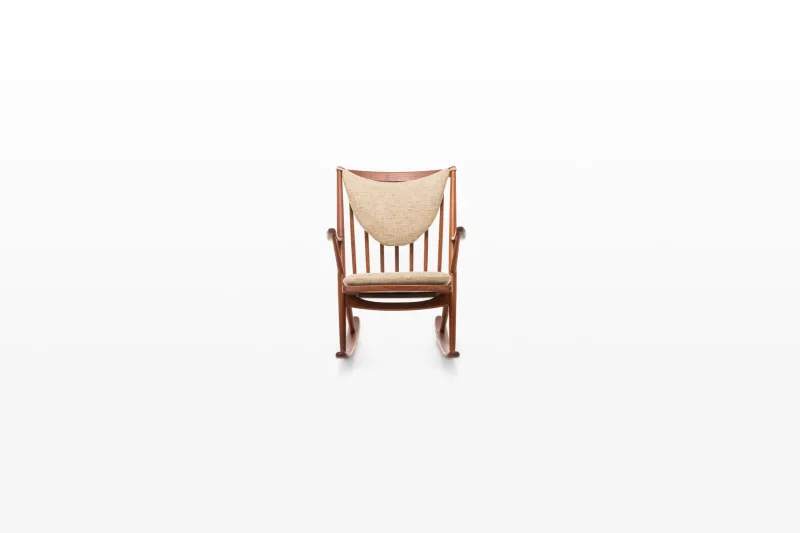 Pamono Scandinavian Rocking Chair by Frank Reenskaug for Bramin, Denmark, 1960s