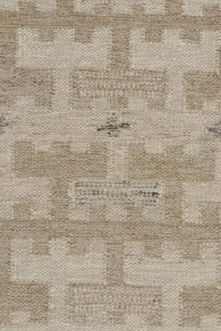 Pamono Scandinavian Rug with Beige-Brown Geometric Pattern from R&K Principal Jahanshah Nazmiyal><noscript><img width=
