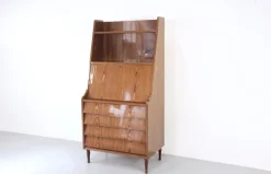 Pamono Scandinavian Secretaire in Teak, 1960s><noscript><img width=