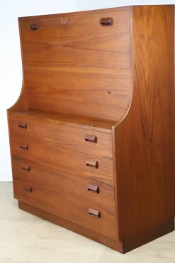 Pamono Scandinavian Secretary by Børge Mogensen for Søborg Møbelfabrik, 1960s><noscript><img width=