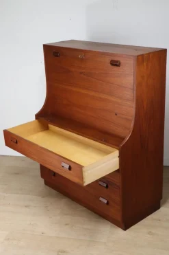 Pamono Scandinavian Secretary by Børge Mogensen for Søborg Møbelfabrik, 1960s><noscript><img width=