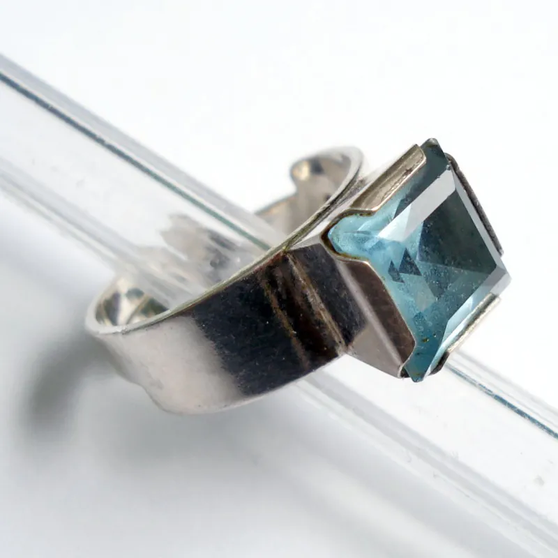 Hot Pamono Scandinavian Silver Ring NSE 1975 by Nils-Eric Södermark, 1970s