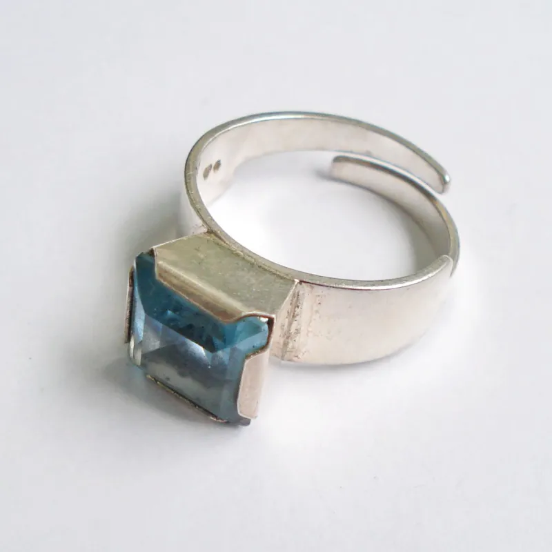 Hot Pamono Scandinavian Silver Ring NSE 1975 by Nils-Eric Södermark, 1970s