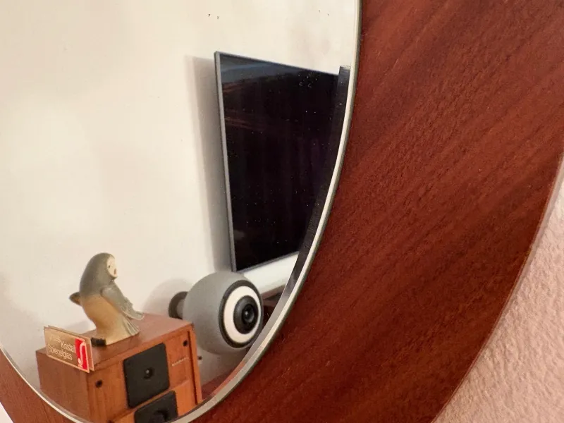 Online Pamono Scandinavian Style Crystal Mirror, Germany, 1970s
