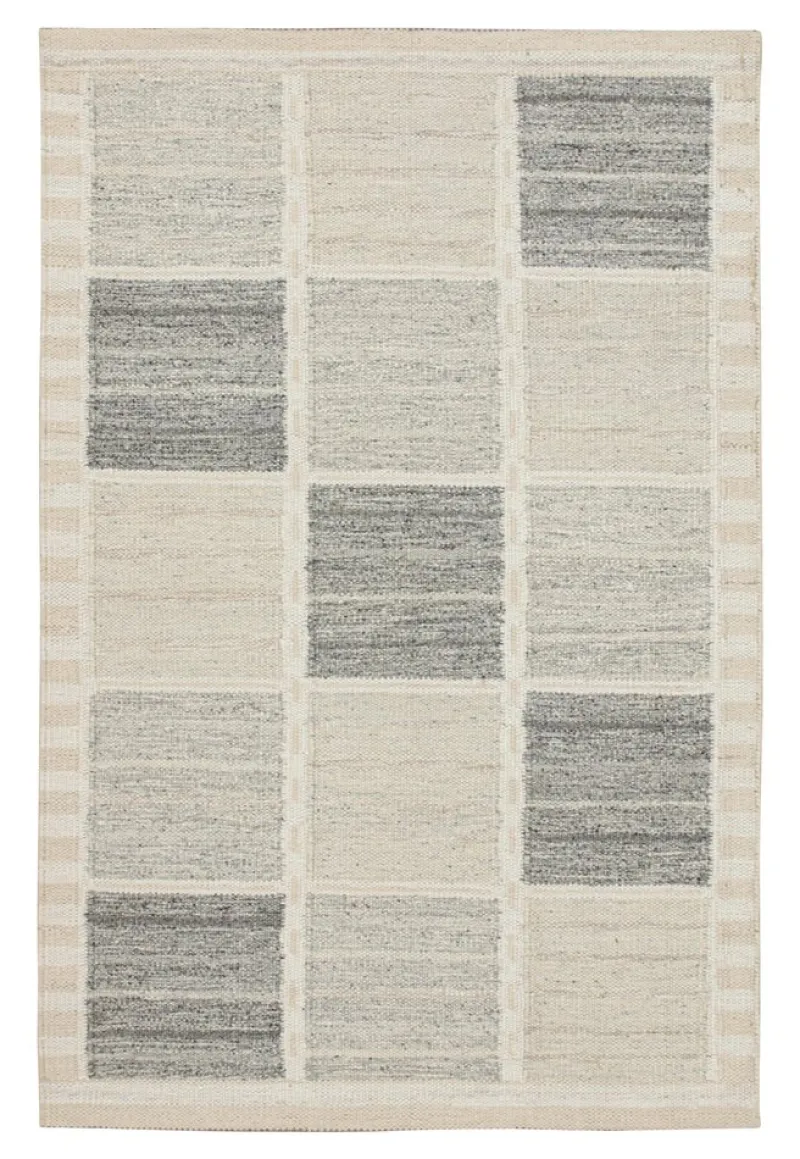 Pamono Scandinavian Style Kilim in Geometric Patterns from R&K Principal Jahanshah Nazmiyal> Carpets & Textiles|Carpets & Textiles