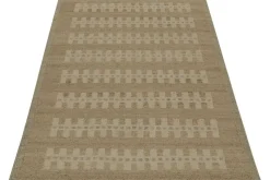 Sale Pamono Scandinavian Style Kilim Rug in Beige with Geometric Patterns from R&K Principal Jahanshah Nazmiyal