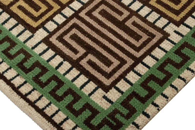 New Pamono Scandinavian Style Rug with Geometric Patterns from R&K Principal Jahanshah Nazmiyal