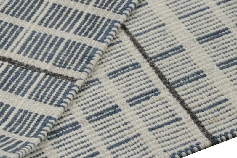 New Pamono Scandinavian Style Rug with Geometric Stripes from R&K Principal Jahanshah Nazmiyal
