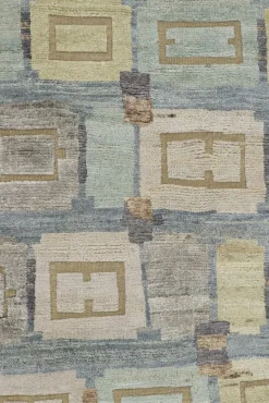 Hot Pamono Scandinavian Style Rug with Geometric Patterns from R&K Principal Jahanshah Nazmiyal