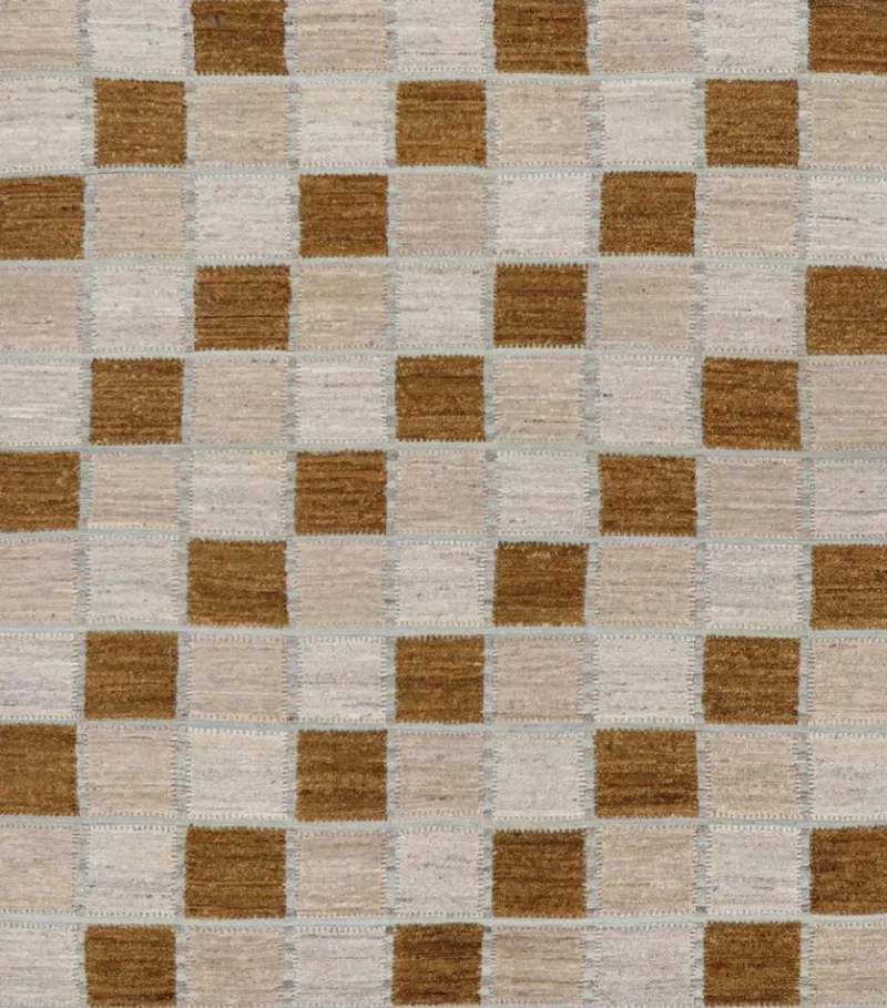 Pamono Scandinavian Style Rug with Geometric Patterns from R&K Principal Jahanshah Nazmiyal> Carpets & Textiles|Carpets & Textiles