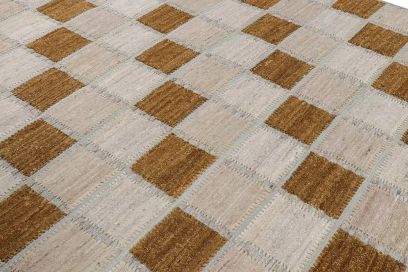 Pamono Scandinavian Style Rug with Geometric Patterns from R&K Principal Jahanshah Nazmiyal> Carpets & Textiles|Carpets & Textiles