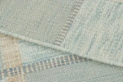 Clearance Pamono Scandinavian Style Rug with Light Blue Geometric Patterns from R&K Principal Jahanshah Nazmiyal