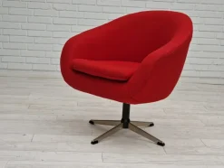 Online Pamono Scandinavian Swivel Lounge Chair in Wool by Karl Eric Klote, 1960s