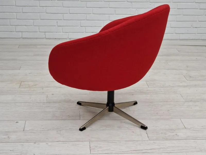 Online Pamono Scandinavian Swivel Lounge Chair in Wool by Karl Eric Klote, 1960s