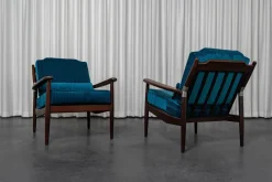 Pamono Scandinavian Teak Armchairs, 1960, Set of 2> Lounge Chairs & Armchairs