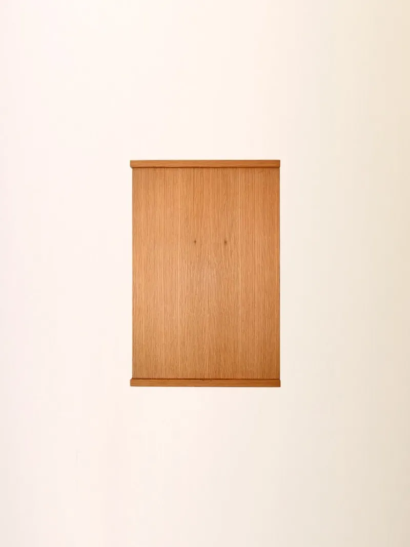 Pamono Scandinavian Teak Bedside Table with Geometric Design, 1960s> Nightstands