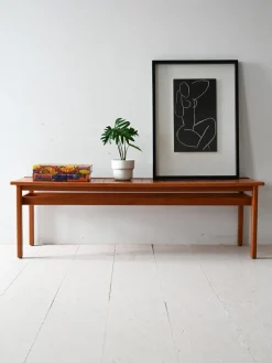 Discount Pamono Scandinavian Teak Bench, 1960s