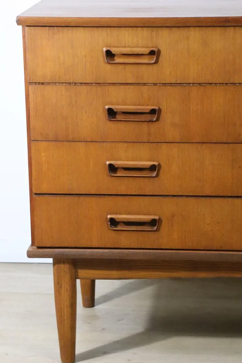 Pamono Scandinavian Teak Chest of Drawers, 1960s> Dressers, Commodes & Chests