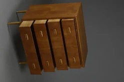 Pamono Scandinavian Teak Chest of Drawers, 1960s><noscript><img width=