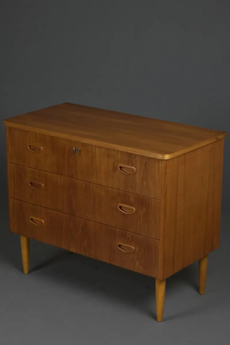 Online Pamono Scandinavian Teak Chest of Drawers, 1960s