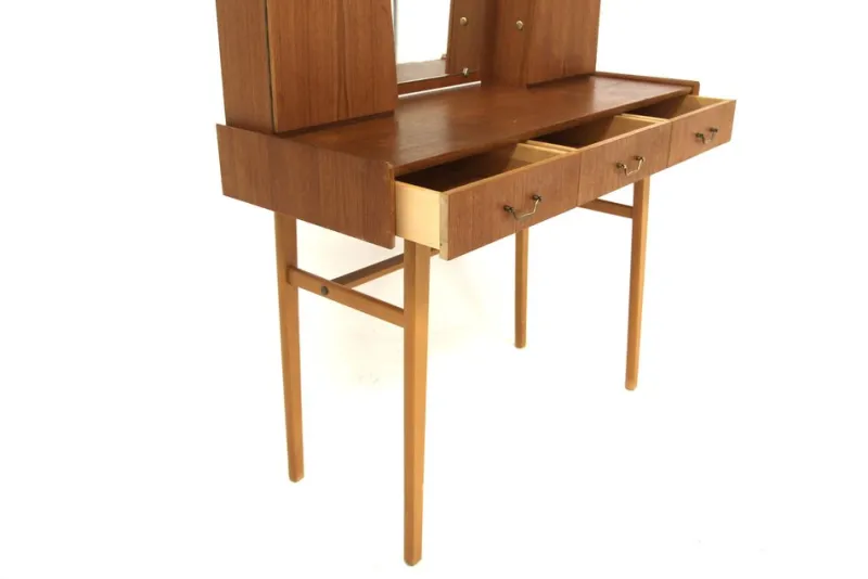 Pamono Scandinavian Teak Dressing Table, Sweden, 1960s> Dressing Tables